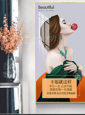 美容院装饰画服装店挂画皮肤管理宣传画艺术画走廊玄关画背景墙画