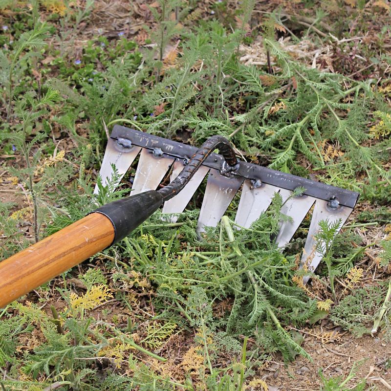 花锄耙子农用农具翻土松土锄头锄草钉耙多齿翻地齿耙开荒除草神器