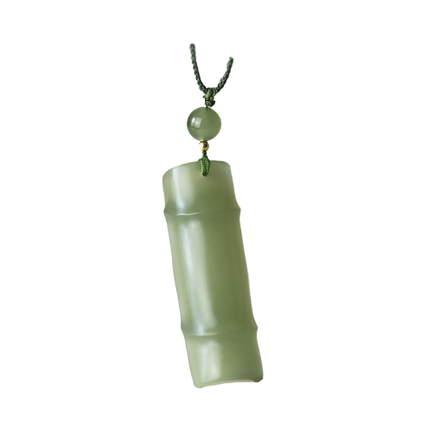 High quality jade bamboo auspicious pendant bamboo pendant