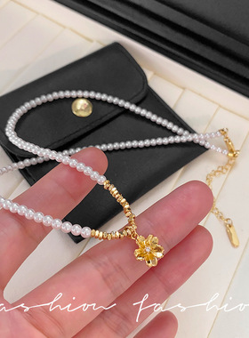 2025新款梅花吊坠项链