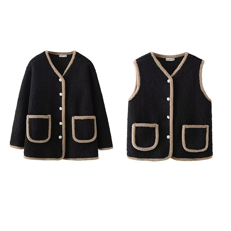 宛宛大码2025秋冬新款显瘦胖mm高级感盐系炸街颗粒绒毛绒外套女 - 图3