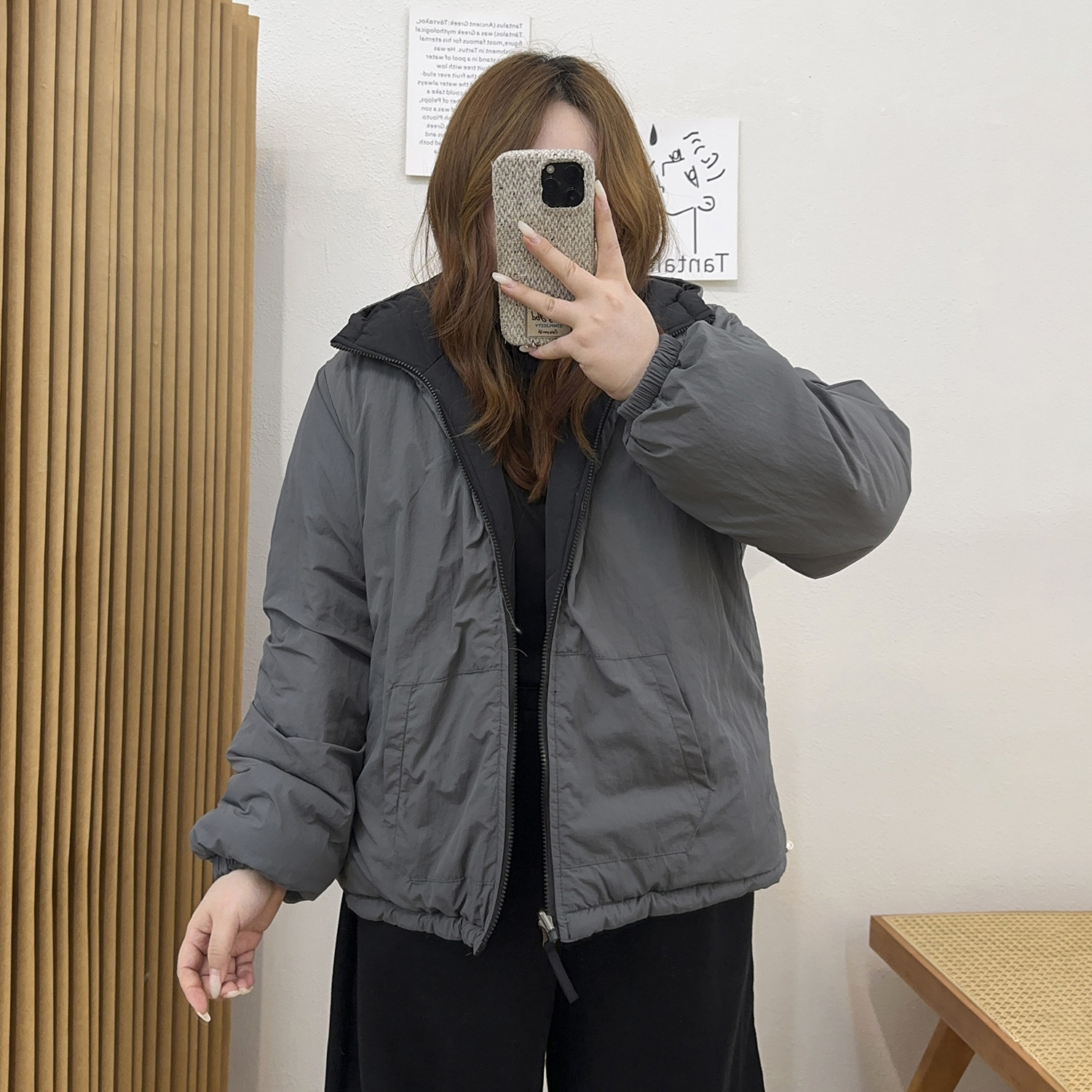 宛宛大码女装胖mm双面穿撞色连帽棉服外套秋冬季保暖夹棉休闲棉衣,淘宝优惠券,粉丝福利购,淘宝优惠卷