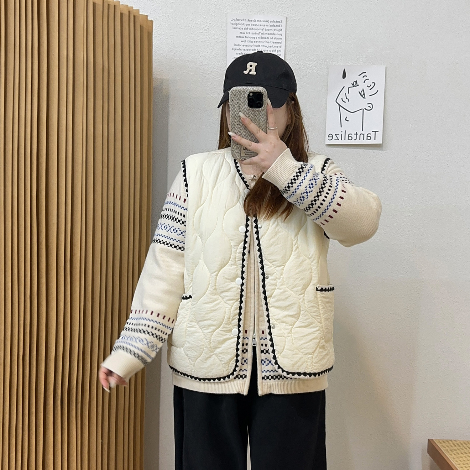 宛宛大码女装韩系叠穿菱格马甲秋冬季新款胖mm撞色200斤马夹外套,淘宝优惠券,粉丝福利购,淘宝优惠卷