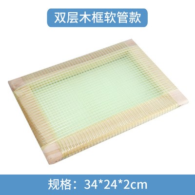 车位夏凉实木透气坐垫制衣厂服装厂坐垫电子厂散热胶管网格椅垫