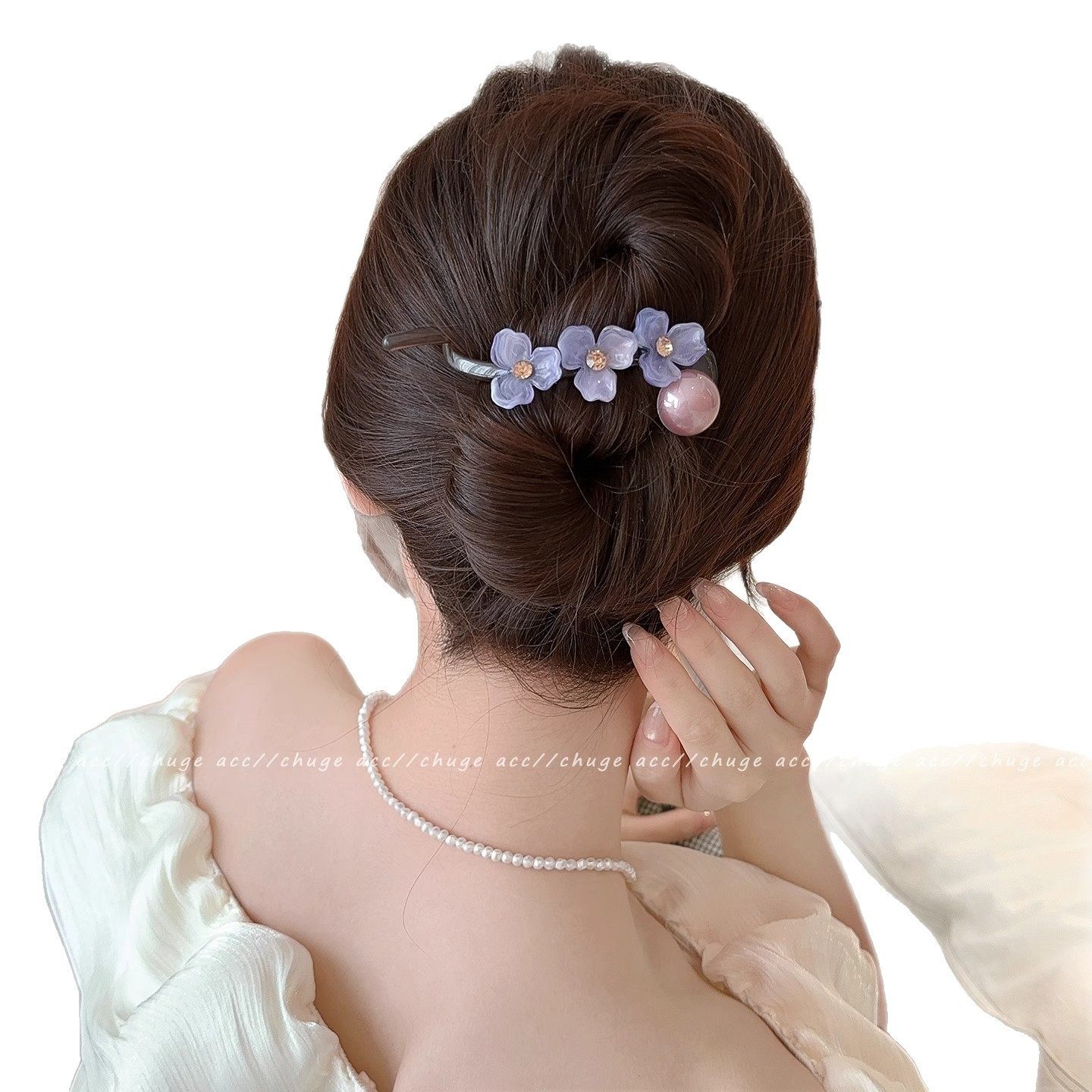 萌趣可爱猫咪扭扭夹感后脑勺发夹女2024新款一字抓夹盘发头饰,淘宝优惠券,粉丝福利购,淘宝优惠卷