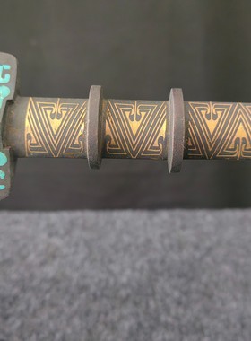 青铜器防古工艺品摆件错金镶绿松石越王勾践剑高档收藏品开业礼品