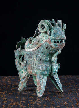 青铜觥仿古青铜器摆件