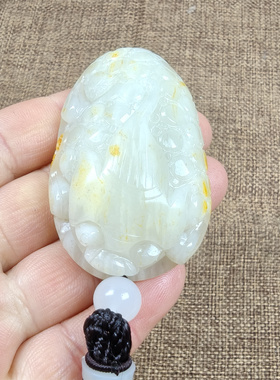 保真和田玉把件手工雕刻支持复验