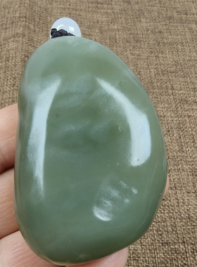 天然和田玉原石雕刻把件挂件悟道