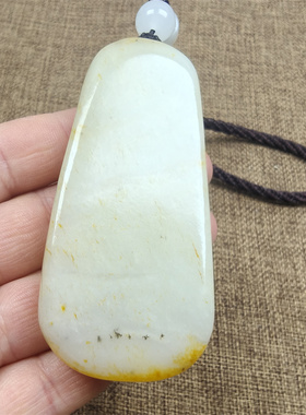 和田玉青海山料青白玉雕刻把件挂件悟道保真支持全国复验