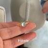 Doesn’t fade! Colorful moonstone white moonlight twist ring is simple and elegant. You don’t need to take off the titanium steel ring when you wash your hands.