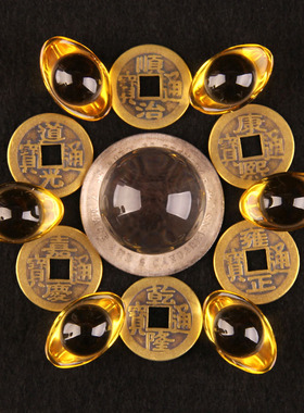 安忍人造水晶球摆件地藏王六帝