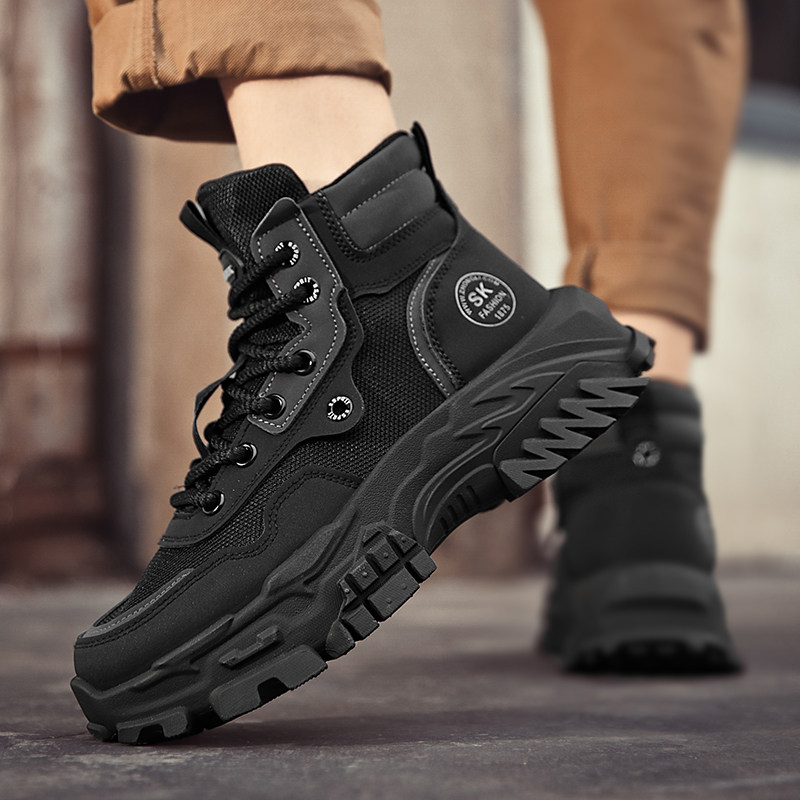 2025冬季大码男鞋46男款休闲加绒马丁靴47加宽加大高帮靴子48棉鞋,淘宝优惠券,粉丝福利购,淘宝优惠卷