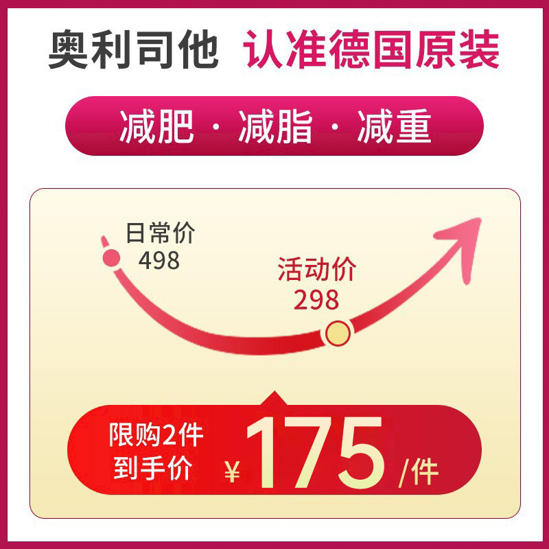 德国奥利司他胶囊r瘦身燃脂排油丸 大树连锁药局海外国际肠胃用药