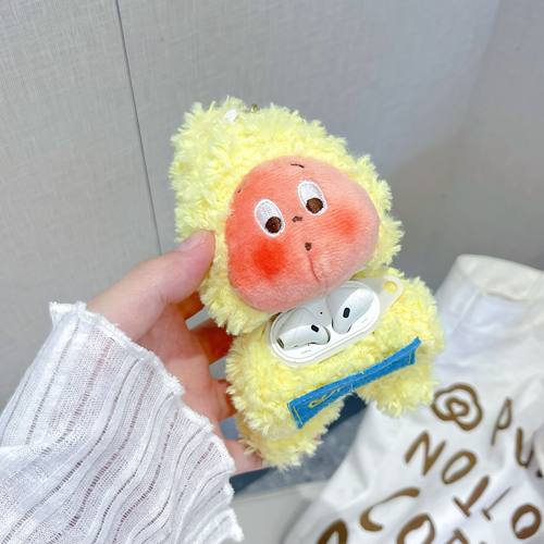 立体可爱毛绒星星人动漫卡通适用苹果新4代airpods蓝牙无线耳机保护套airpods1/2/3软壳airpodspro三代女新款 - 图1