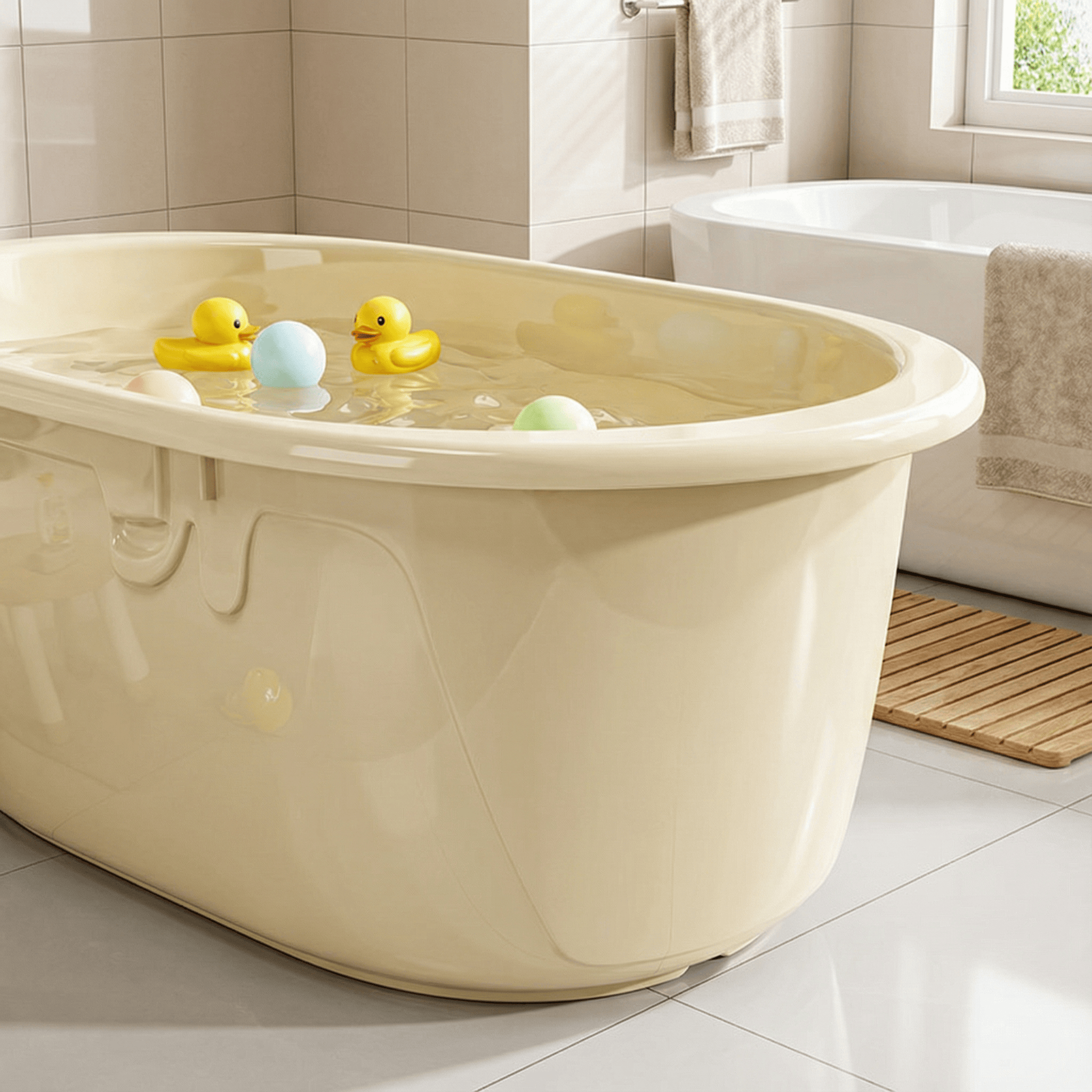 家用儿童大号洗澡桶加厚优质材质宝宝专用坐躺两用婴儿浴盆沐浴桶,淘宝优惠券,粉丝福利购,淘宝优惠卷