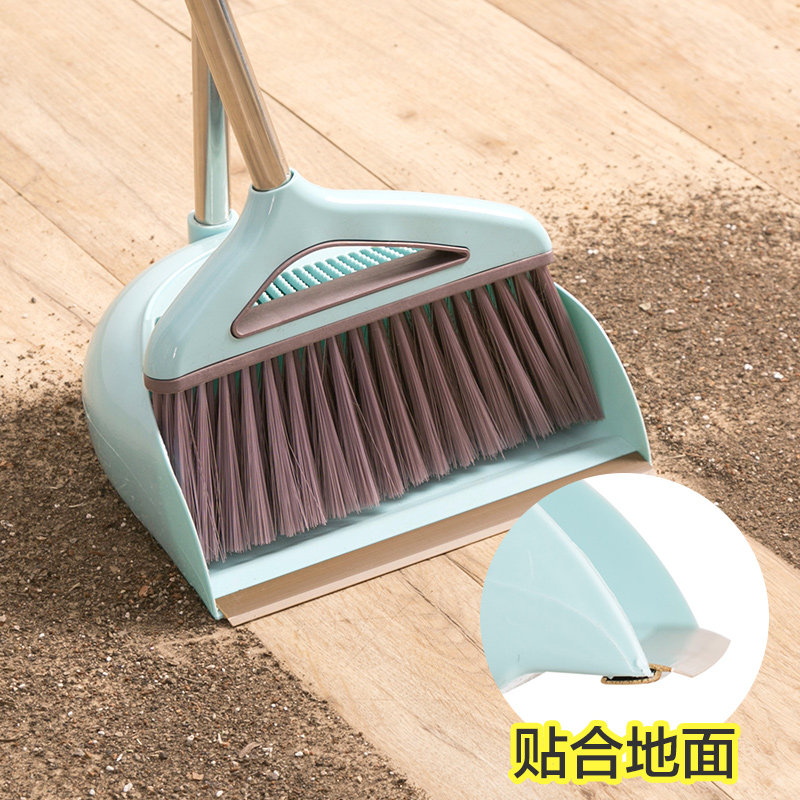 带刮齿簸箕扫把套装家用扫地清洁工具笤帚软毛扫帚苕帚撮箕组合_虎窝淘