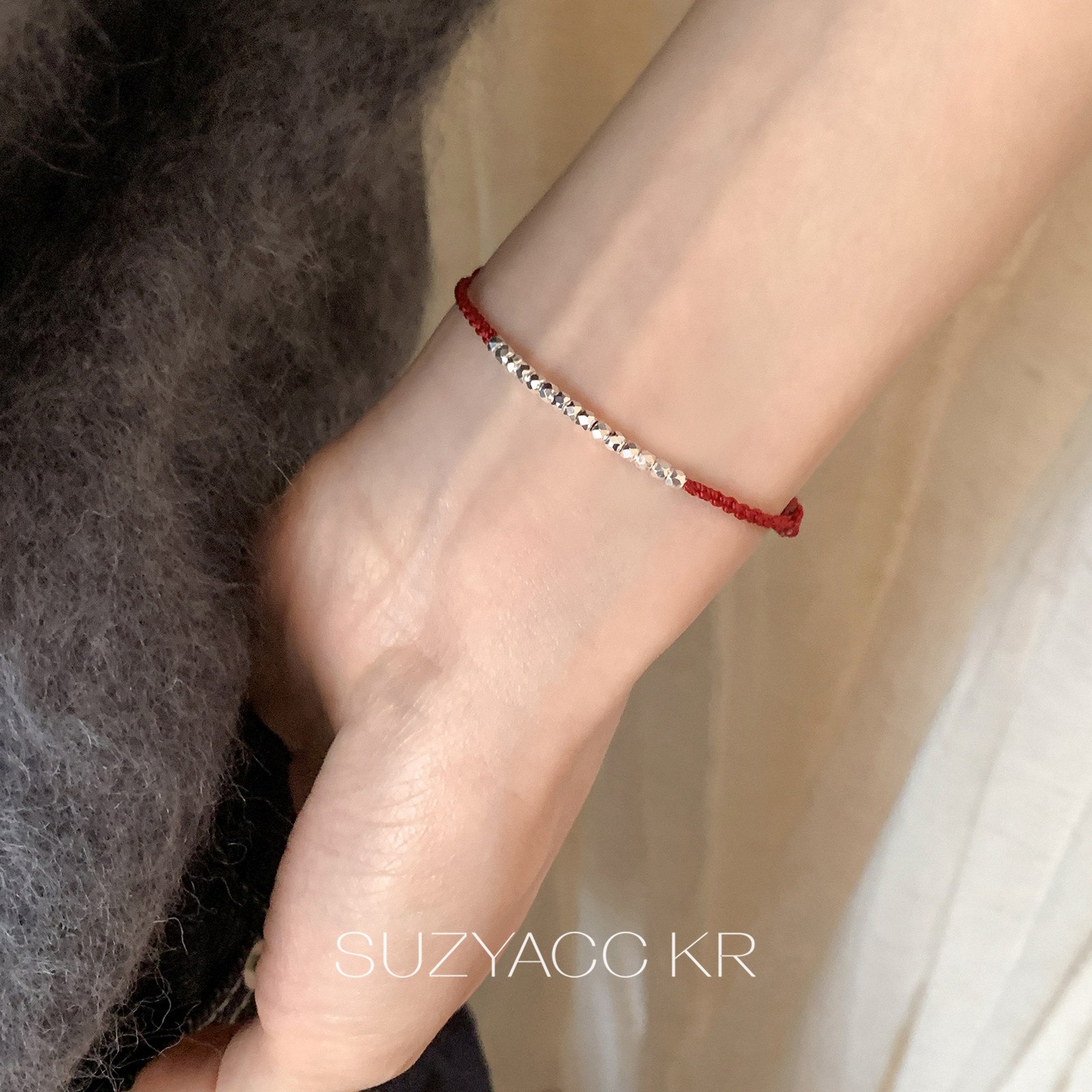 【新品限时2件88折】1.21 20点本命年红绳纯银蹦迪珠手链手绳,淘宝优惠券,粉丝福利购,淘宝优惠卷