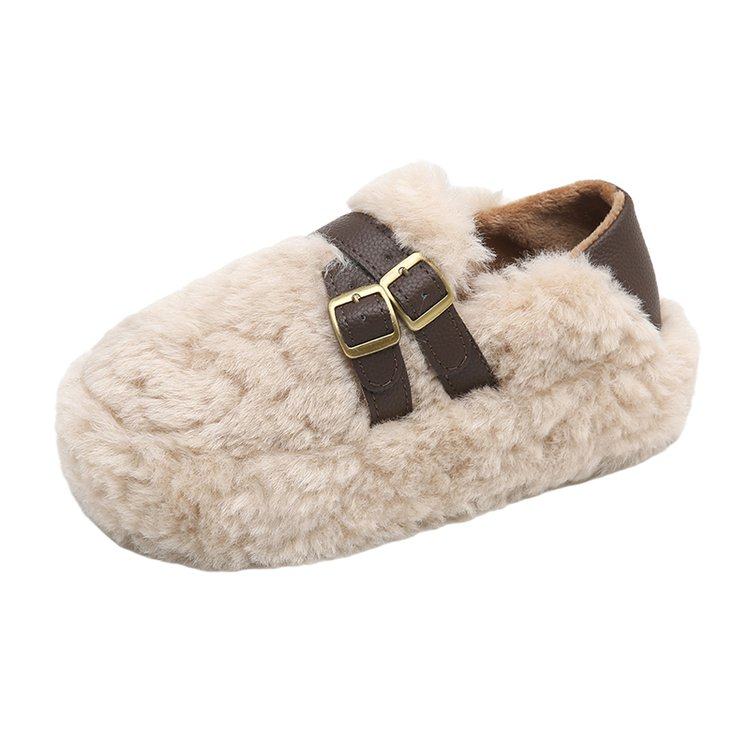 毛毛鞋女款2025新款冬季加绒加厚棉鞋一脚蹬两穿豆豆鞋包头棉拖鞋,淘宝优惠券,粉丝福利购,淘宝优惠卷