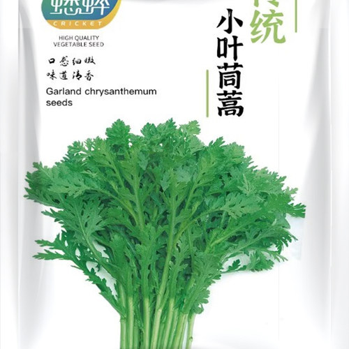 小叶茼蒿种子大全农家茼蒿种籽夏秋冬四季皇帝菜种苗青菜蔬菜种孑 - 图0