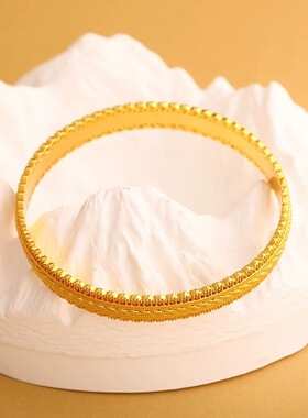 腰缠万贯手镯女时尚2026新款麦穗花边设计小众气质手环送女友礼物