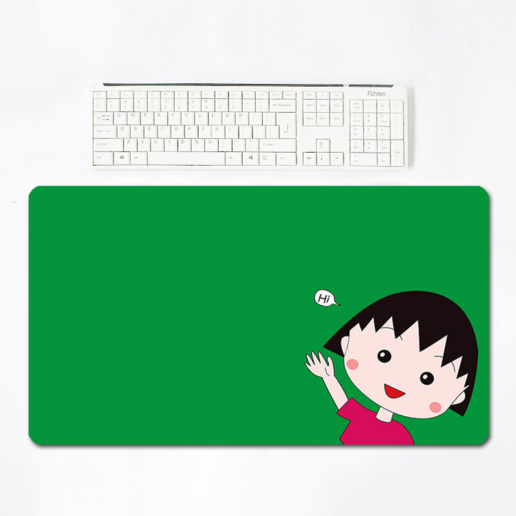 日本动漫卡通可爱女生大号樱桃小丸子鼠标垫可定做笔记本鼠标垫-图0
