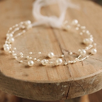 Newborn Photography Props Toddler Girls Pearl Headband Baby
