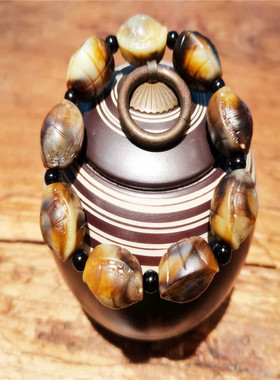 西藏文玩饰品女士乌龟壳佛珠手链