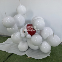 Art Deco Hollow Small Round Ball Hanging Ball Mall Indoor Beauty Chen Device GRP Round Ball Sculpted Resin Sphere