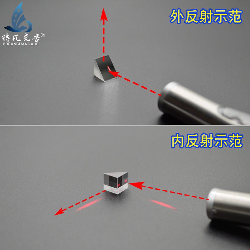 直角反射棱镜 6mm斜面铝膜内外反射90° 二次元检测 全反射三棱镜 - 图1