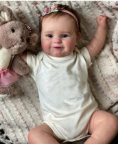 Appeasement Rebirth Dolls Full Body Soft Vinyl Emulation Baby Eva Eva Cross-border E-commerce Doll 50cm