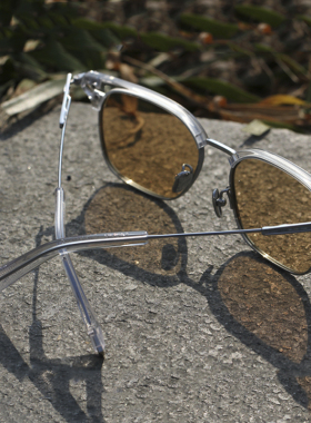 板材太阳镜眉钛男女墨镜