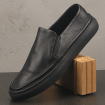 Tide Cards Mens Shoes 2023 New Fashion 100 Hitch Fuffle Shoes Breathable Casual Pure Color One Foot LITTLE WHITE SHOES MAN