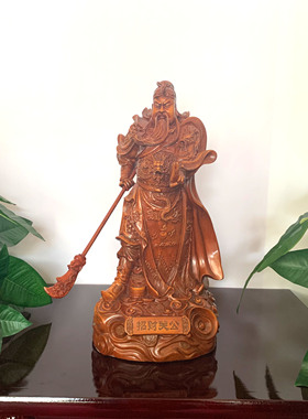 武财神关羽关二爷商铺摆件树脂