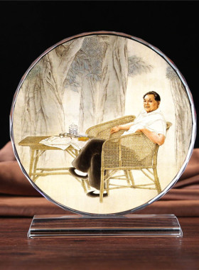 伟人水晶模型摆件礼物头像工艺品