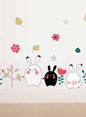 小图案房间改造猫咪可爱风墙贴画