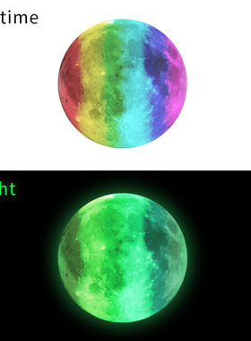 30cm夜光月球墙贴儿童房