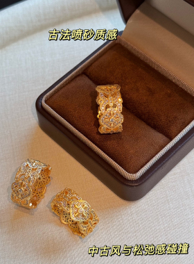 蜜蜂妈金店同款金刚杵戒指