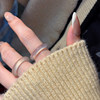 Japanese and Korean natural agate ring female ins niche