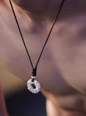 银项链男999藏银貔貅吊坠潮挂饰