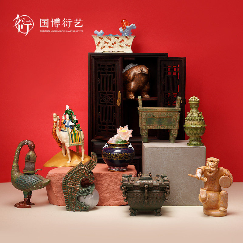中国国家博物馆一眼万年发光冰箱贴立体磁贴树脂摆件国风文创礼物