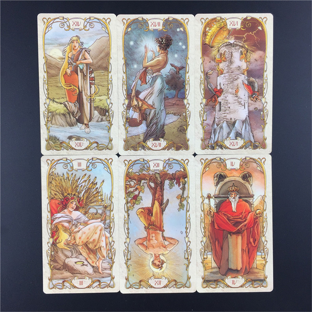 穆夏之梦塔罗牌 Mucha Tarot 意大利进口复刻版塔罗牌 - 图3