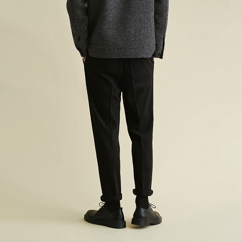 秋冬款大码西裤男商务宽松直筒休闲九分毛呢裤垂感加厚胖子西装裤,淘宝优惠券,粉丝福利购,淘宝优惠卷