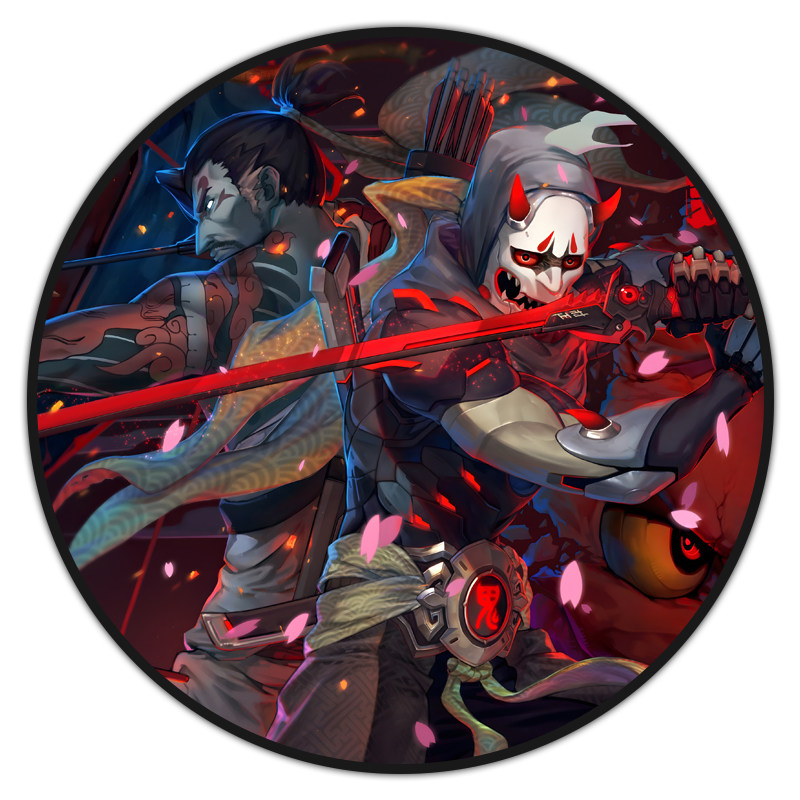 守望先锋Overwatch游戏周边地垫房间卧室床边毯电脑椅圆形地垫,淘宝优惠券,粉丝福利购,淘宝优惠卷