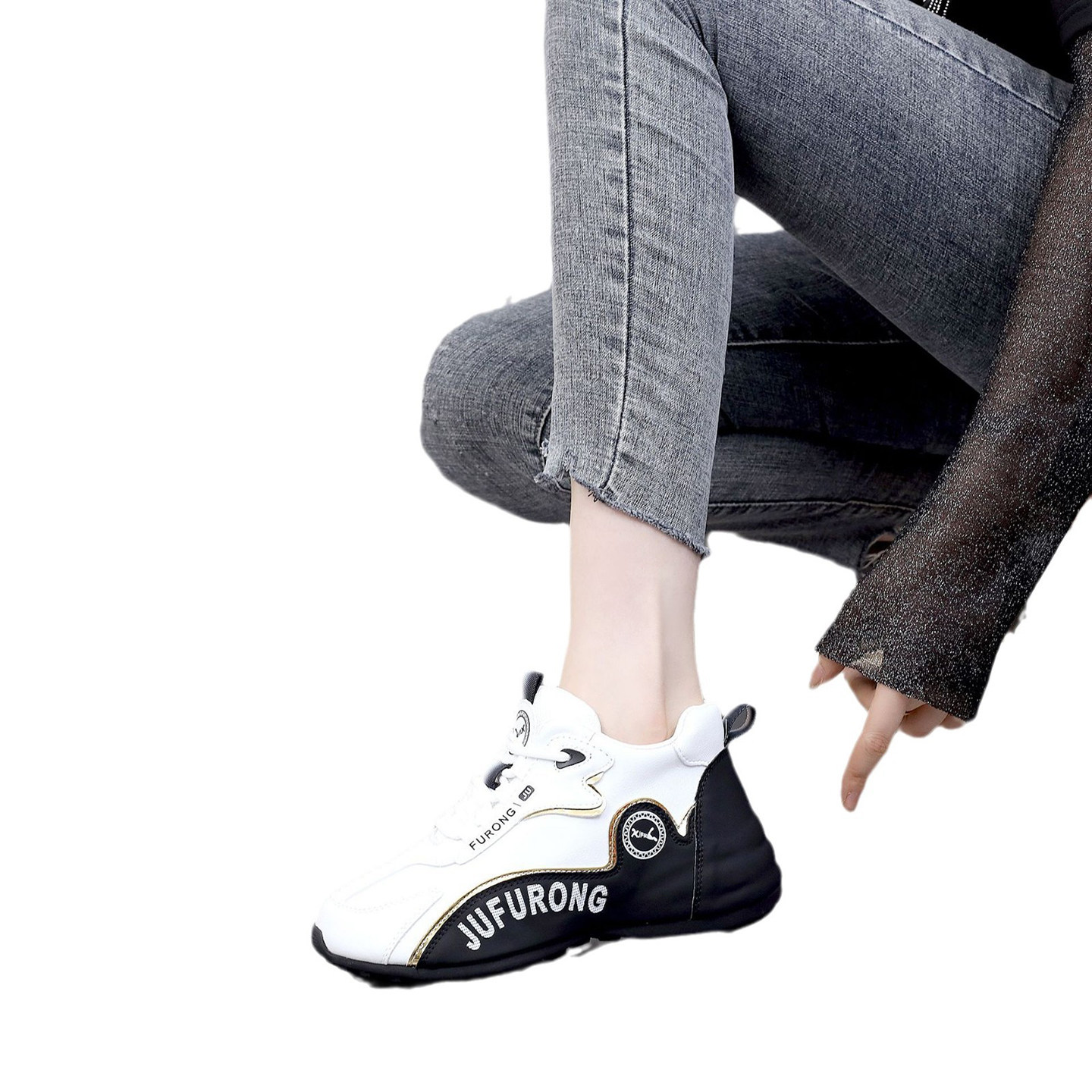 男女同款阿帕奇帕拉鞋2025秋冬季新款休闲运动鞋情侣款皮蓬老爹鞋 - 图3