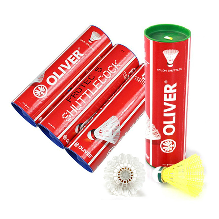 正品OLIVER奥立弗PRO TEC 5耐打塑胶尼龙羽毛球塑料训练球 6只装-图3