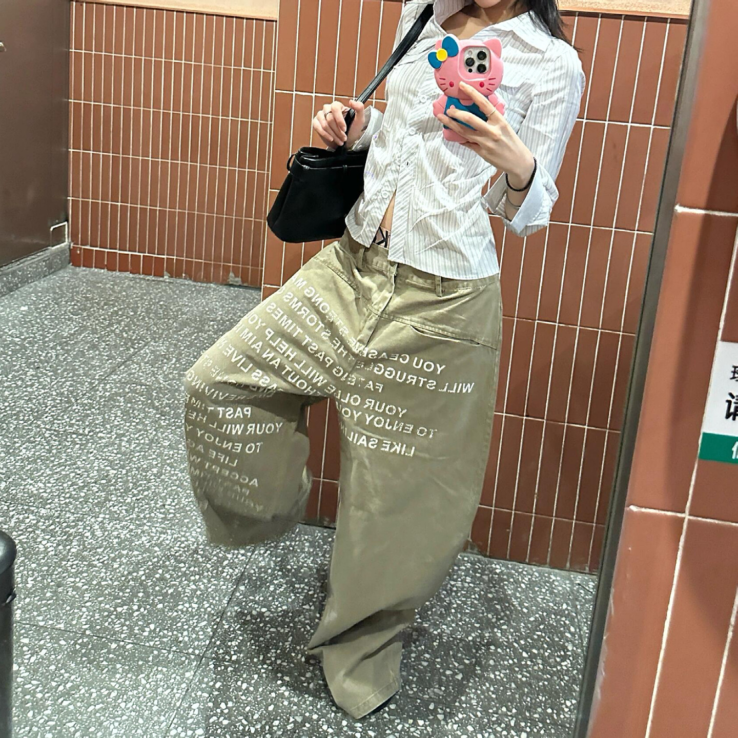 大码美式复古字母印花弯刀牛仔裤女潮牌高街宽松显瘦垂感阔腿长裤,淘宝优惠券,粉丝福利购,淘宝优惠卷