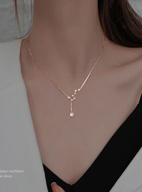 小众锁骨链七夕情人节礼物纯银女