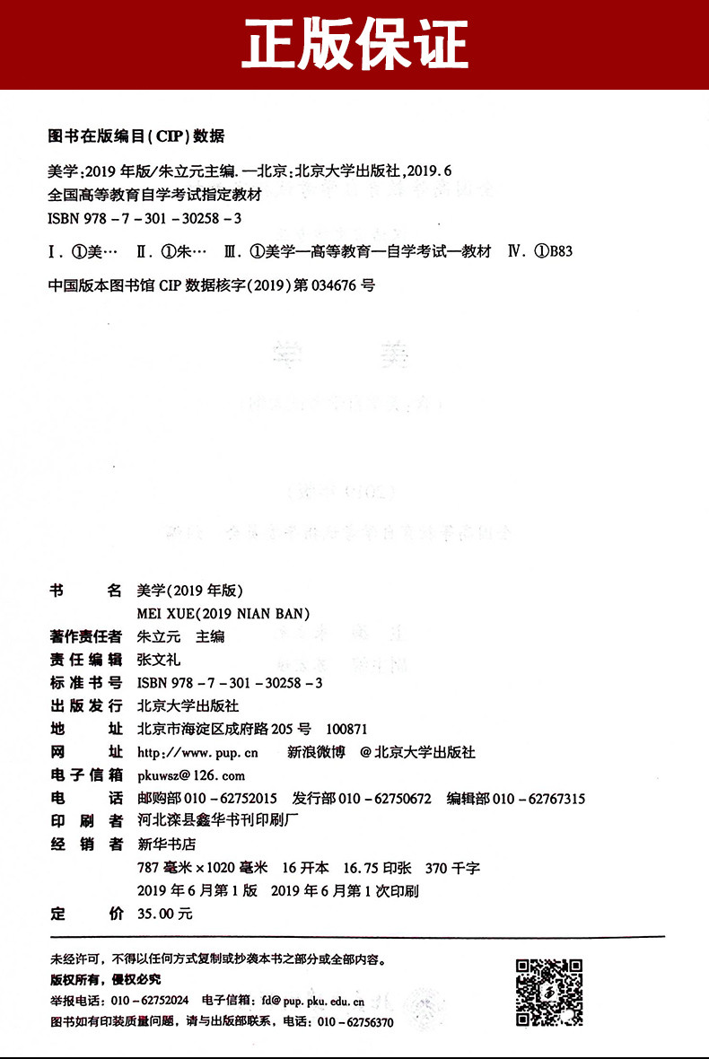 自考教材00037 0037美学朱立元 2019年版北京大学出版社附考试大纲全新正版 2023年成人自学考试指定用书-图2