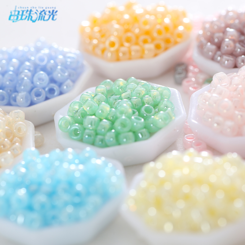 日本进口TOHO东宝米珠beads 3mm/10g 玉石效果10色 串珠饰品材料 - 图2